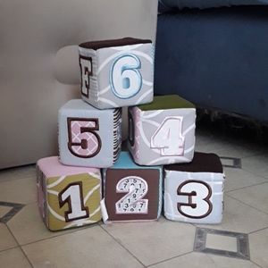 Cushioned Play Cubes for Children Learning
